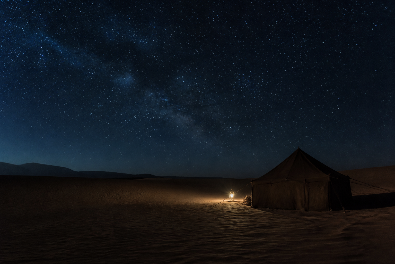 Ciel nocturne au-dessus du Sahara